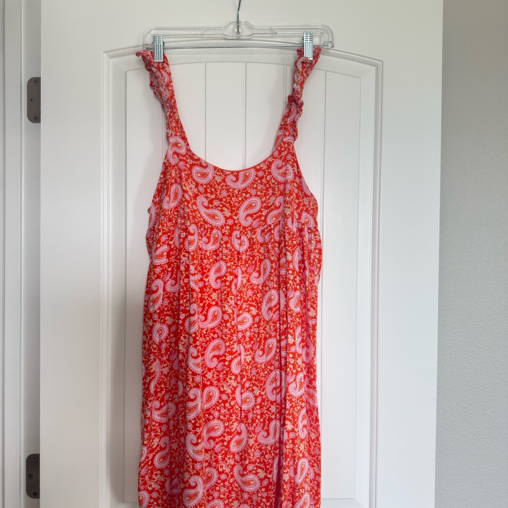 Emily Rose Red and White Sleeveless Sundress